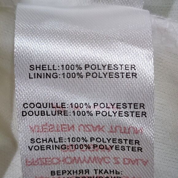 Outrageous Fortune Ivory Lace High Neck Bishop Sleeve Tunic Shift Dress Size 12 - Picture 8 of 12